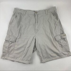 Wrangler Cargo Shorts Mens Light Khaki Pockets